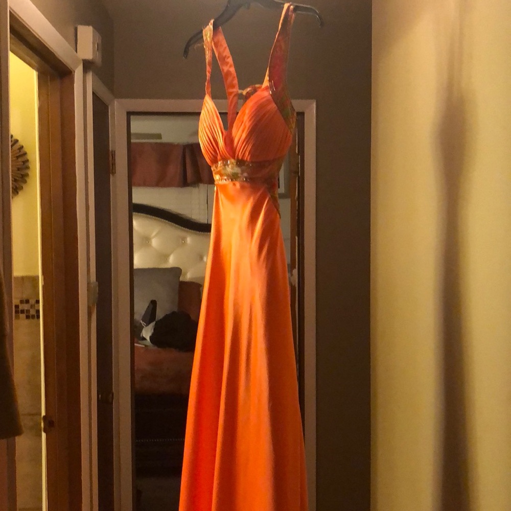 Sexy Exotic Coral Prom/Evening Gown!